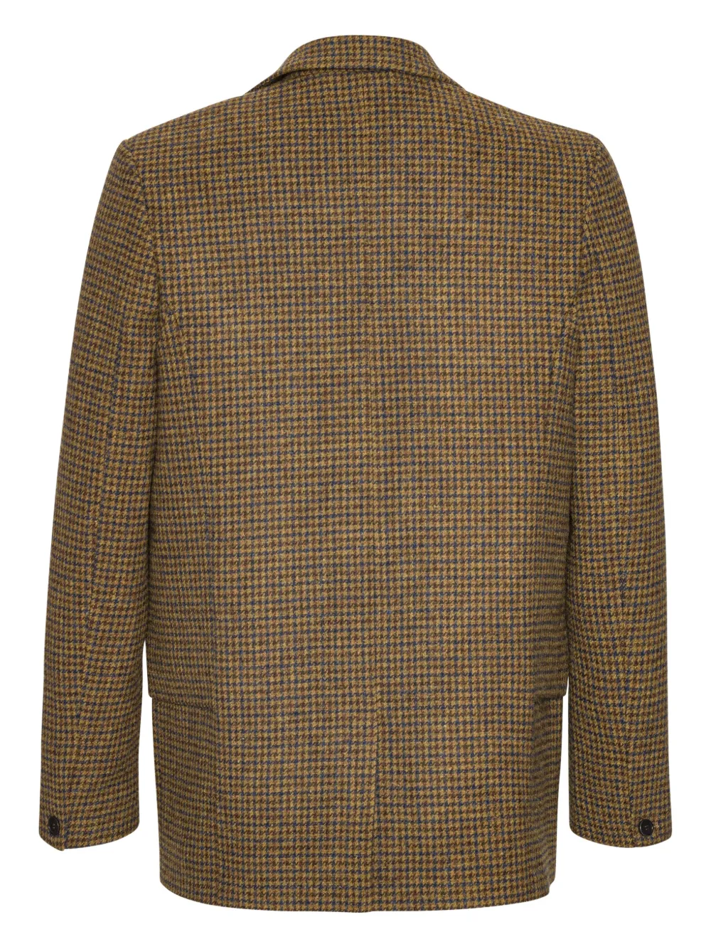 Henrik Vibskov Blazer met pied-de-poule print en twee knopen Beige