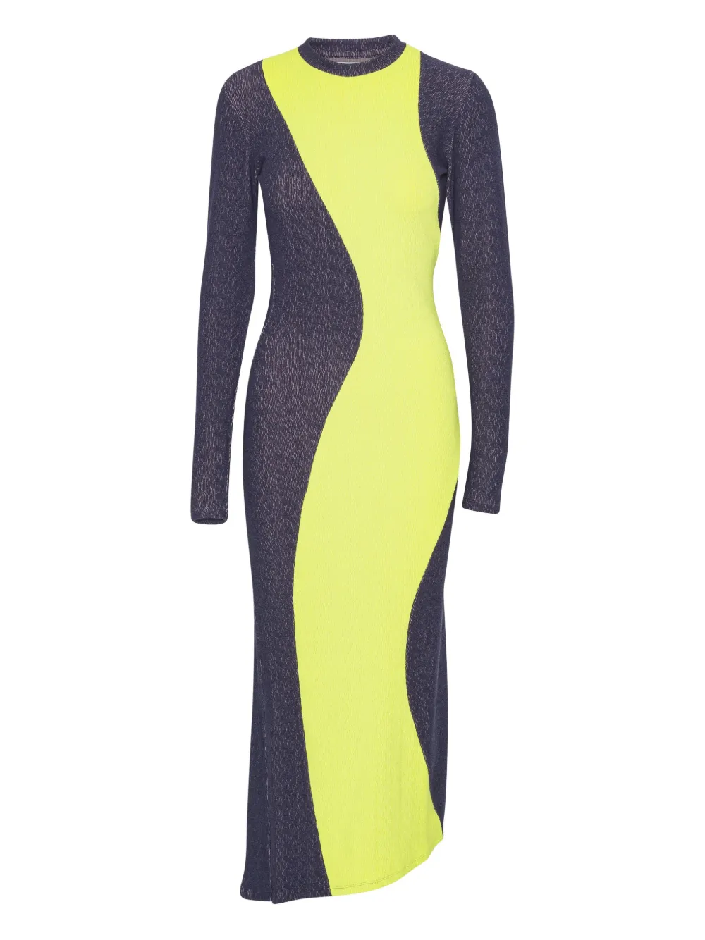 Henrik Vibskov Midi-jurk met colourblocking Grijs