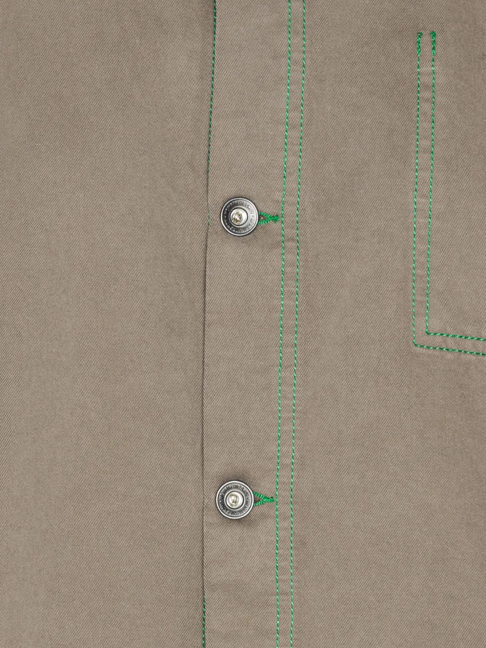 Henrik Vibskov Dart denim jack met contrasterend stiksel Bruin