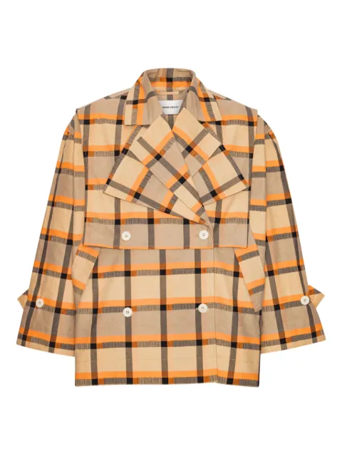 Henrik Vibskov checked double-breasted jacket