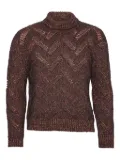 Henrik Vibskov turtleneck diamond-pattern sweater - Brown