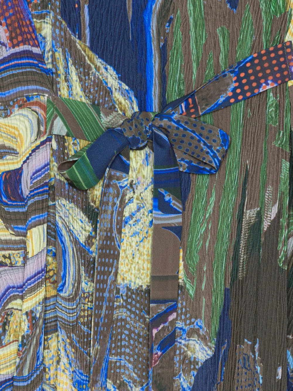 Henrik Vibskov O abstract-print midi dress Blauw