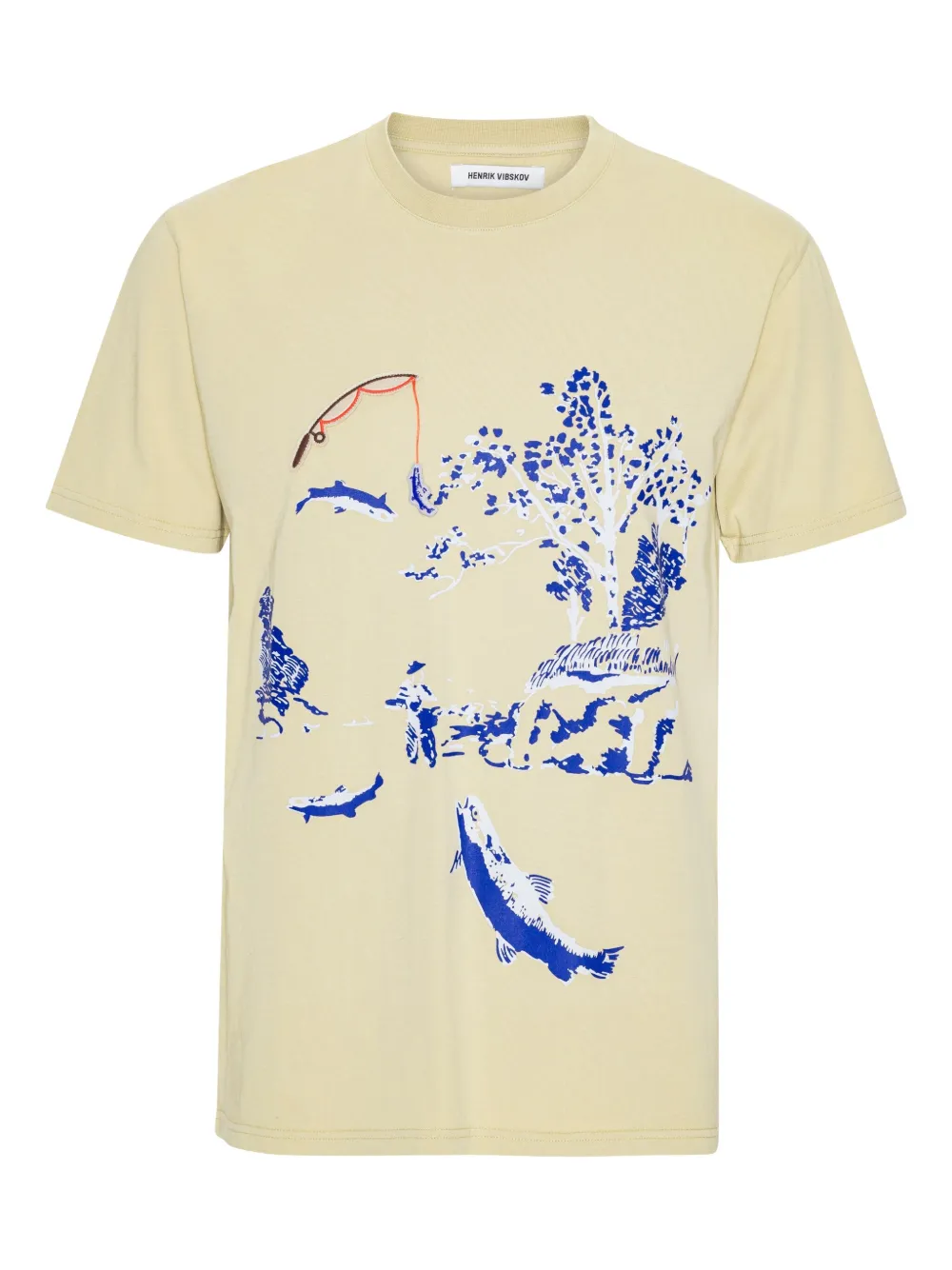 Henrik Vibskov T-shirt met print Beige