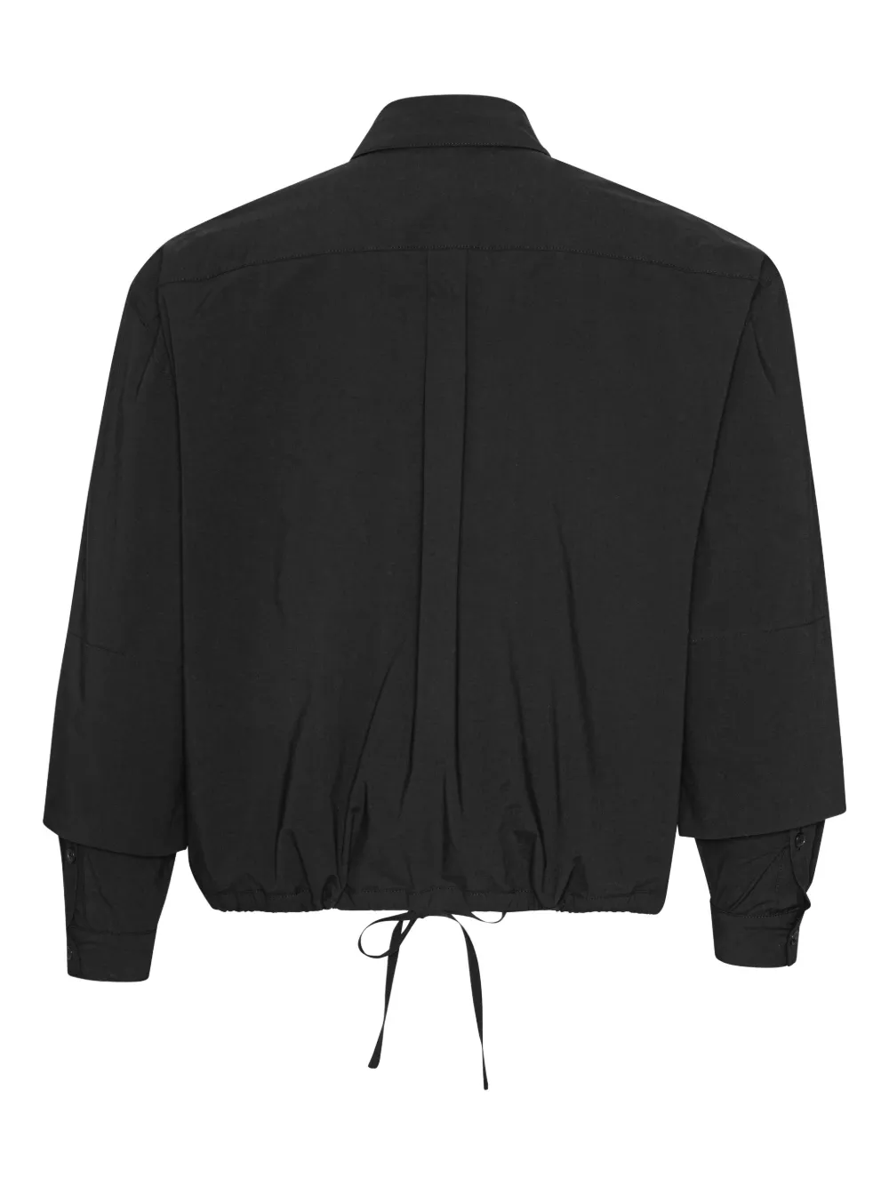 Henrik Vibskov Blouse met zak en trekkoord Zwart
