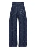 Henrik Vibskov Dart needle-punch dot jeans - Blue