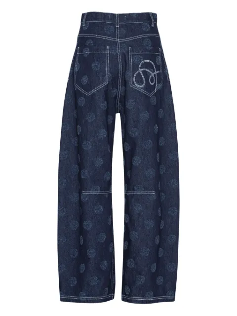 Henrik Vibskov Dart needle-punch dot jeans