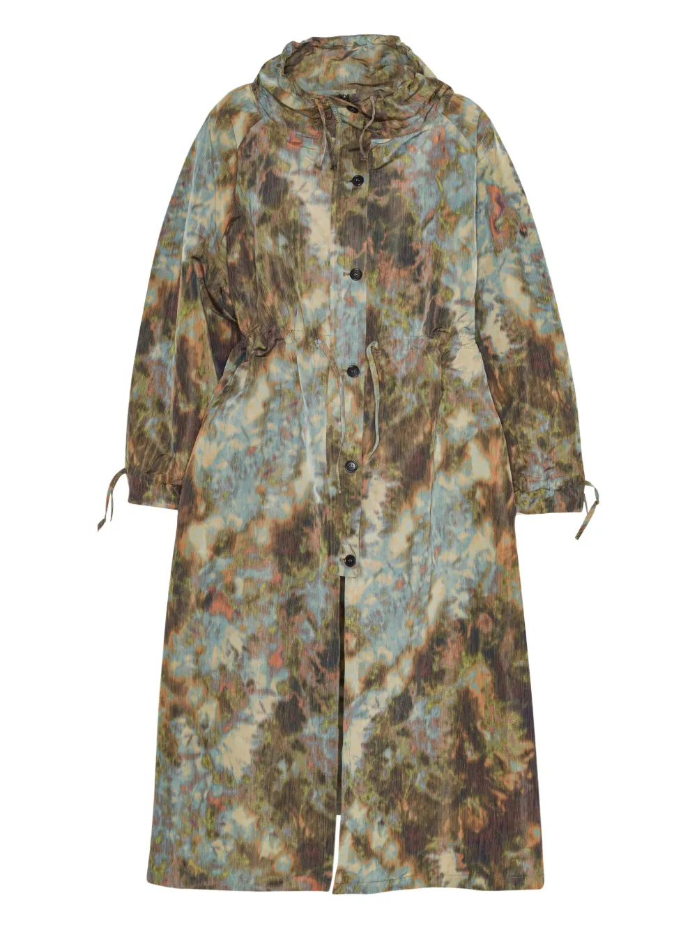 Henrik Vibskov Drawstring Button-fastening Jacket In Multi