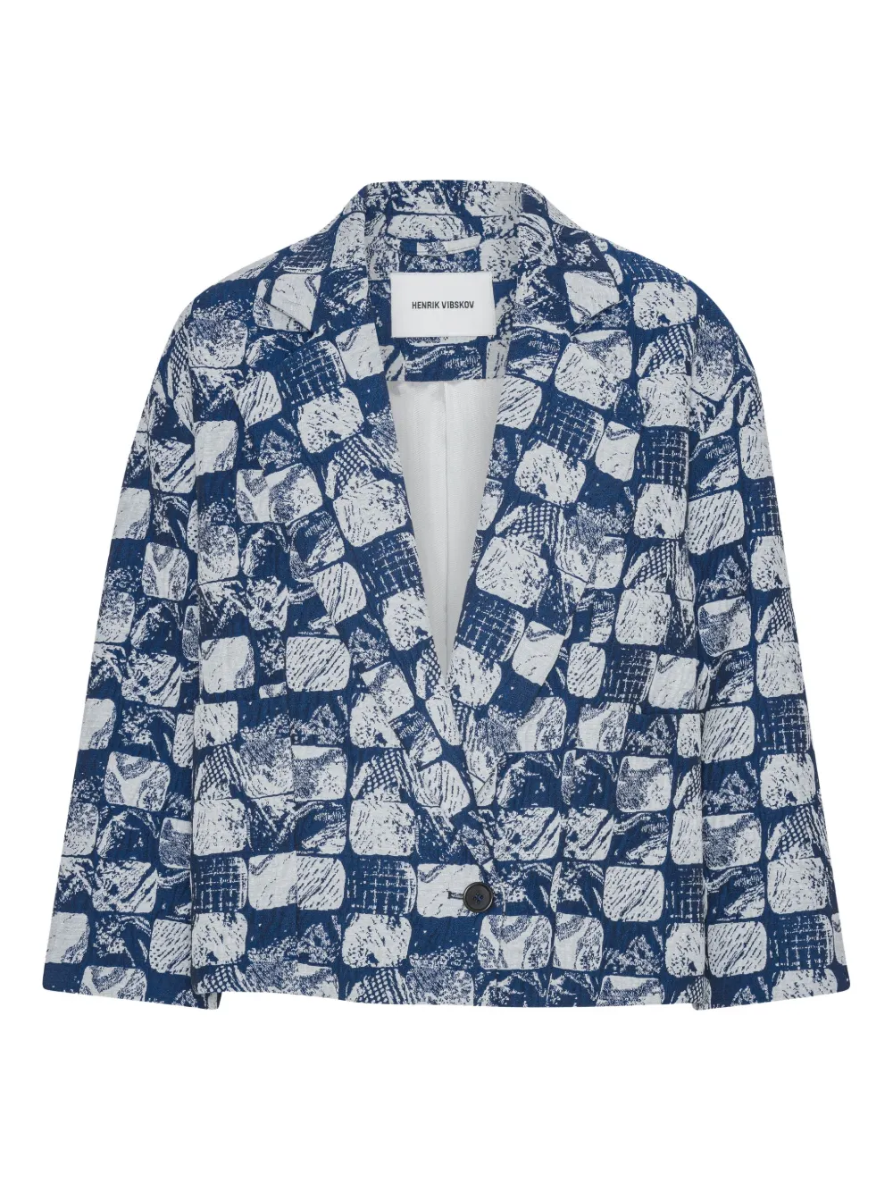 Henrik Vibskov Shady blazer met print Blauw