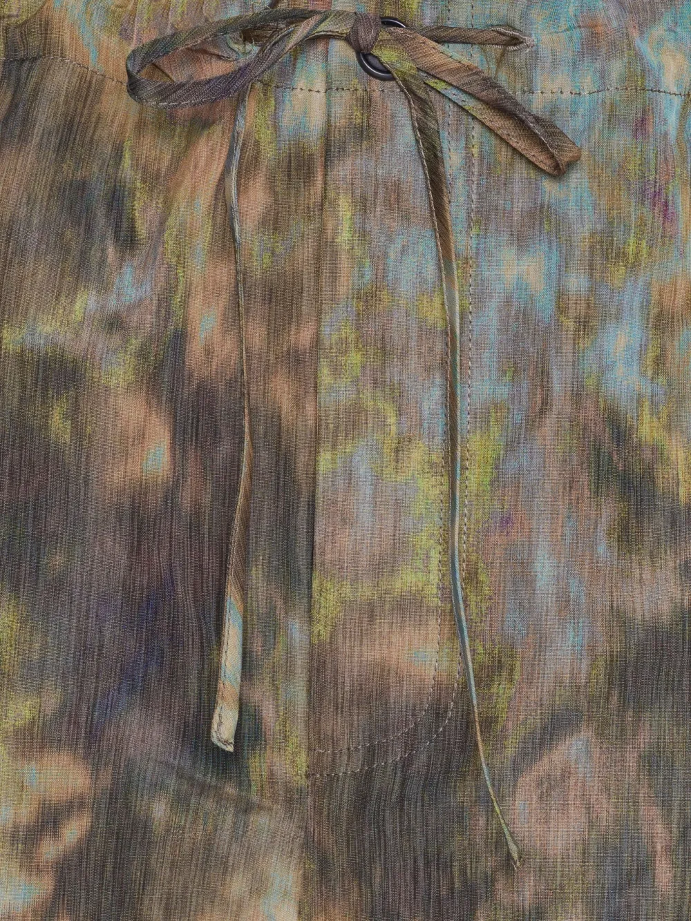 Henrik Vibskov Field broek met camouflageprint Bruin