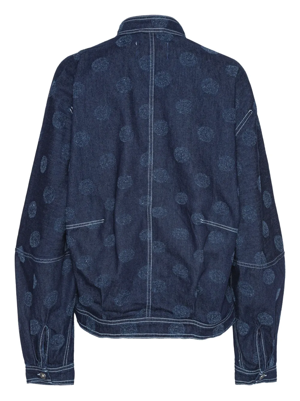Henrik Vibskov Dart denim jack met puntige neus Blauw