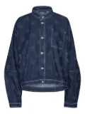 Henrik Vibskov Dart needle-punch dots denim jacket - Blue