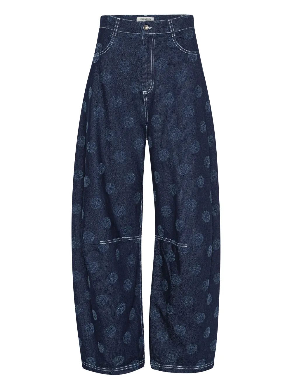 Henrik Vibskov Jeans met stippen Blauw