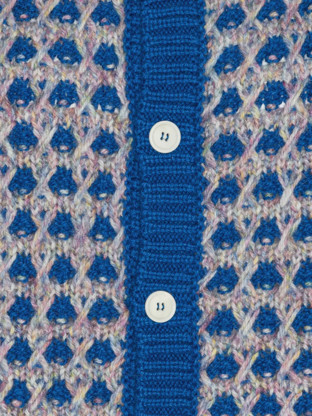 Henrik Vibskov Vest met geometrisch patroon Blauw