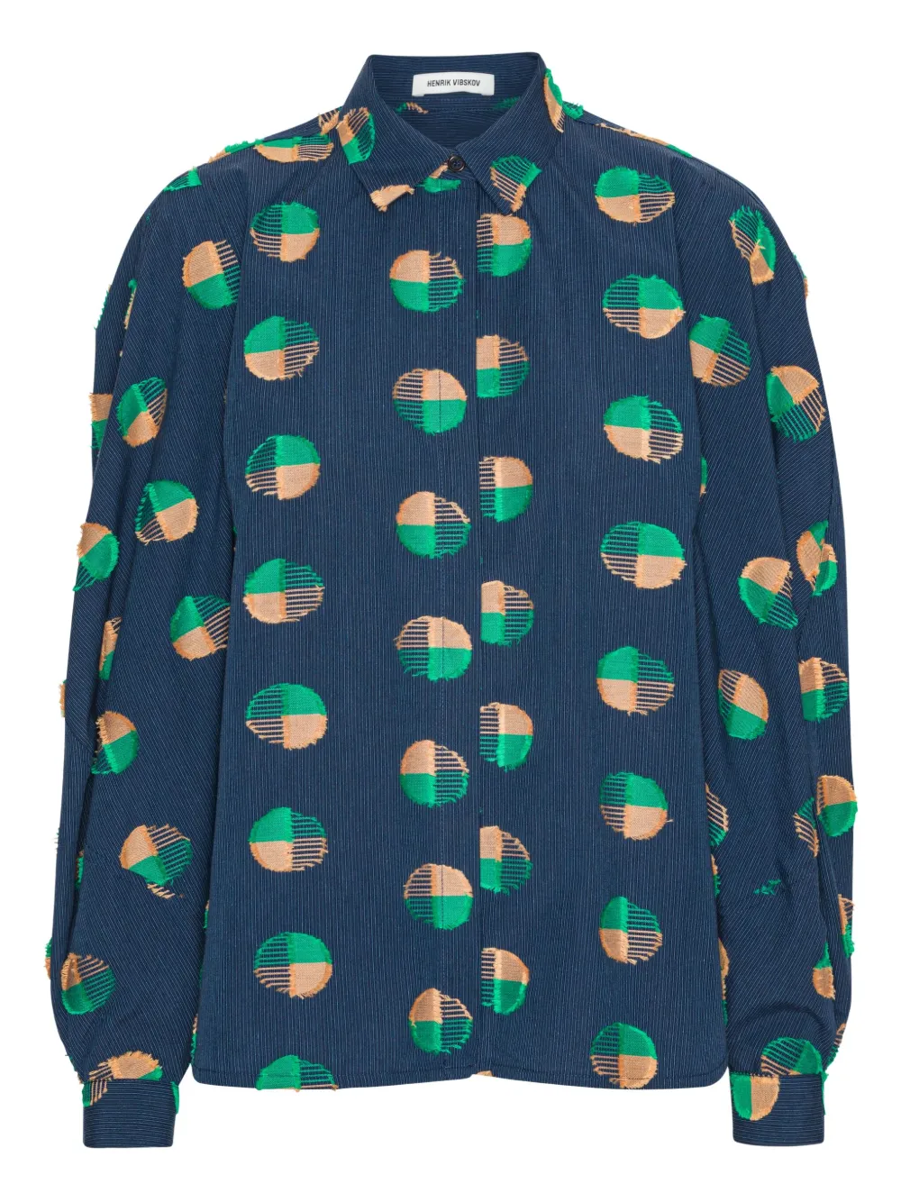 Henrik Vibskov Gelaagde blouse met jacquard Blauw
