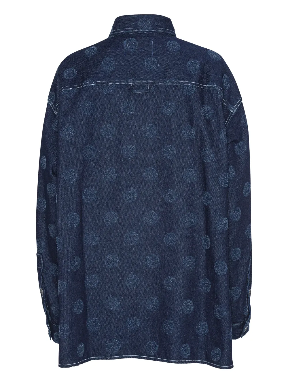 Henrik Vibskov Denim overhemd met stippen - Blauw