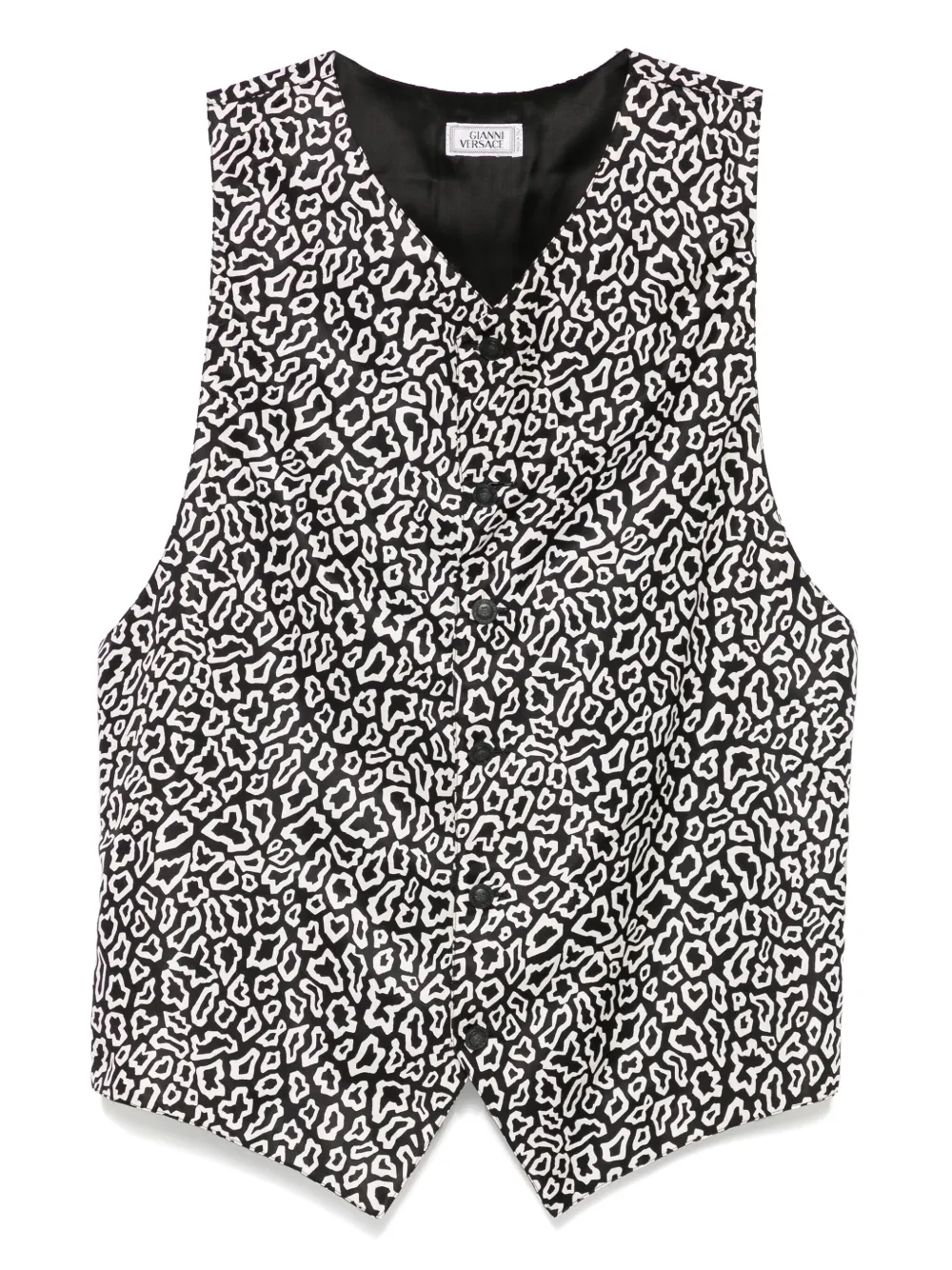 Pre-owned Versace 1990s Animal-pattern Waistcoat