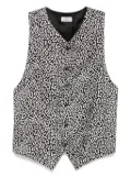 Versace Pre-Owned 1990s animal-pattern waistcoat - Black