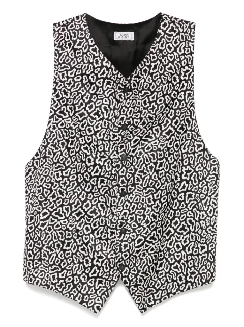 Versace Pre-Owned 1990s animal-pattern waistcoat