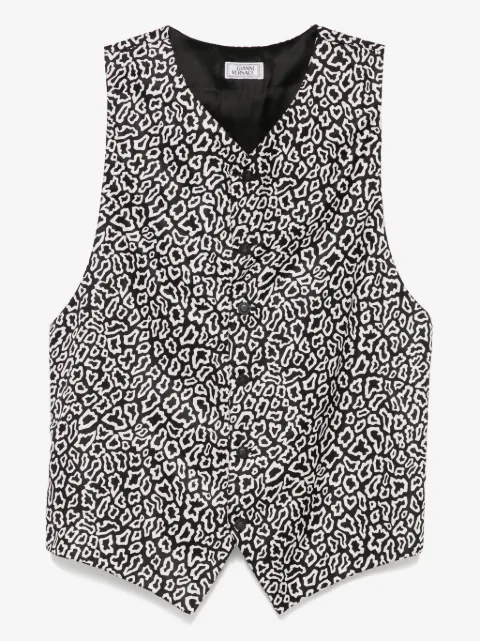 Versace Pre-Owned 1990s animal-pattern waistcoat