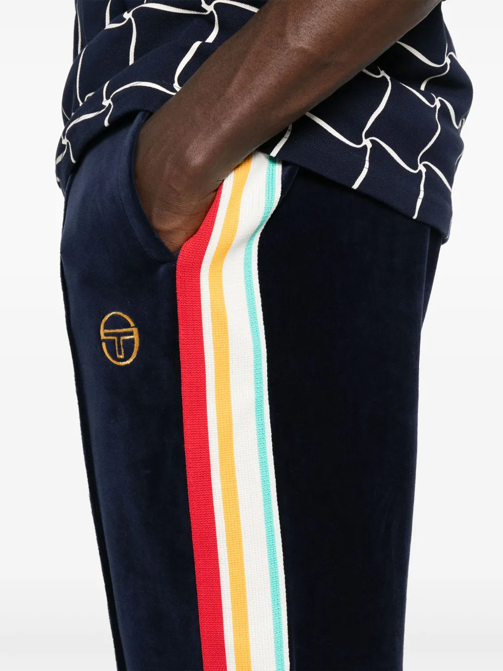 Sergio Tacchini Pantaloni sportivi Slice in velour | Image 5