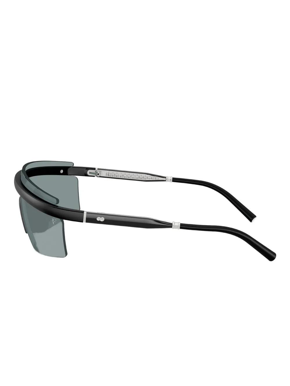 Oliver Peoples R-4 zonnebril met schild montuur Zwart