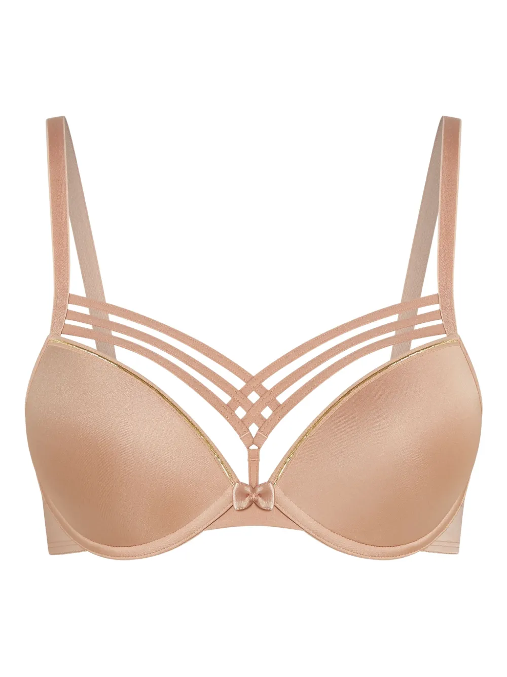 Marlies Dekkers Padded Push-up Multi-strap Bra In Neutral