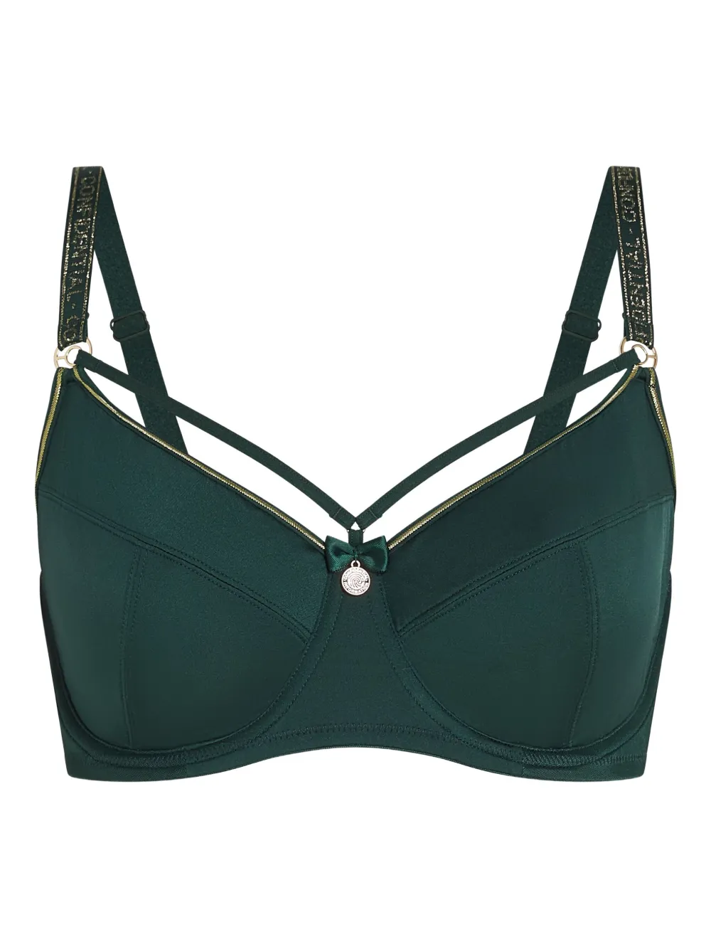 Marlies Dekkers Cross-strap Balcony Bra In Green