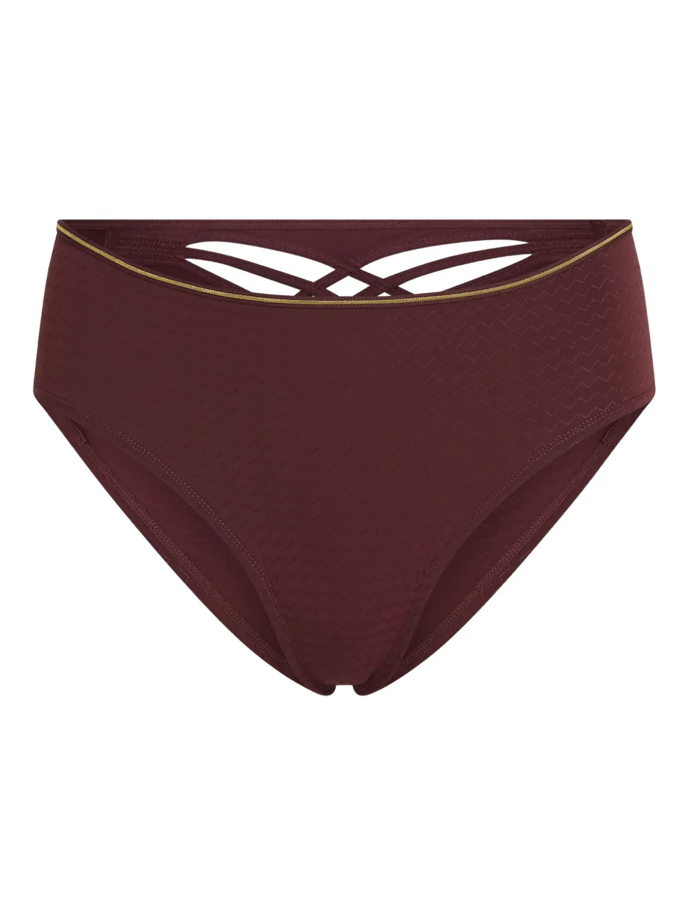 Marlies Dekkers Dame De Paris Cross-strap Brazilian Briefs In Red