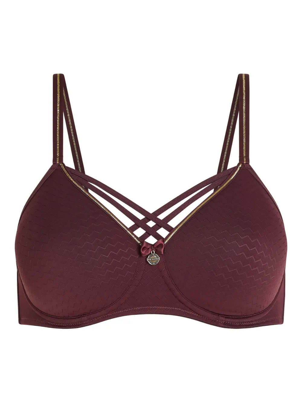 Marlies Dekkers Dame De Paris Padded Criss-cross Bra In Red