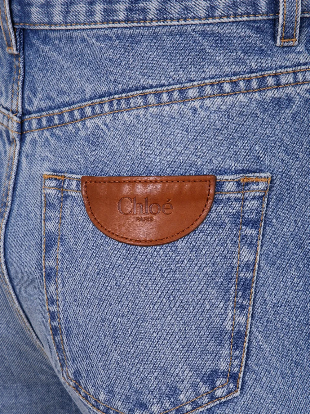 Shop Chloé Cotton Jeans In Blau