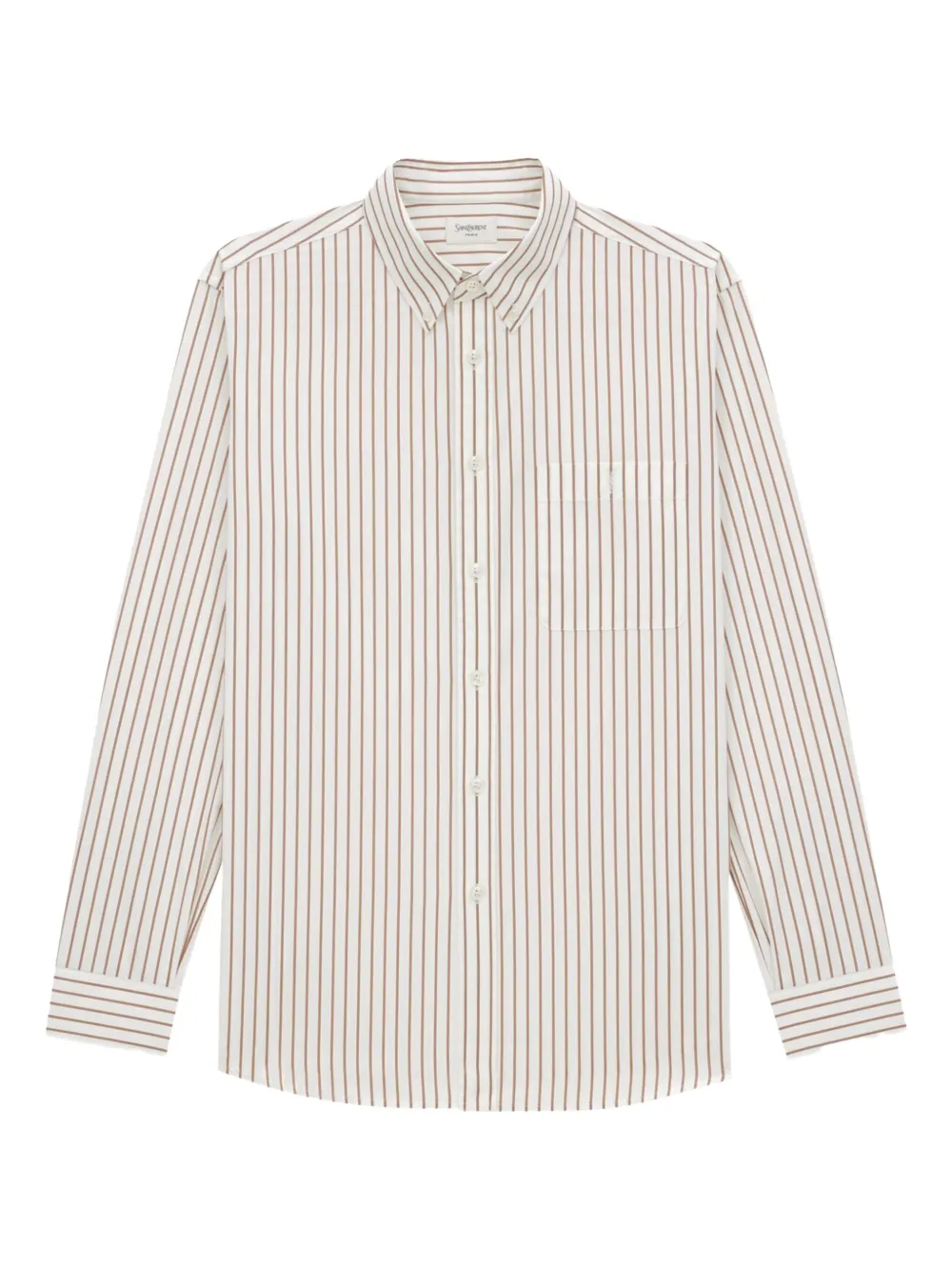 Saint Laurent camisa con rayas estampadas | blanco | Image 1