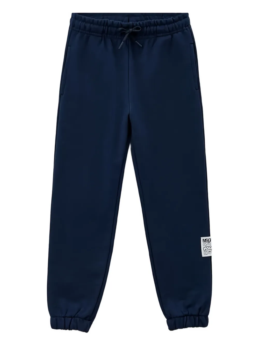 MSGM Kids Joggingbroek met logopatch Blauw