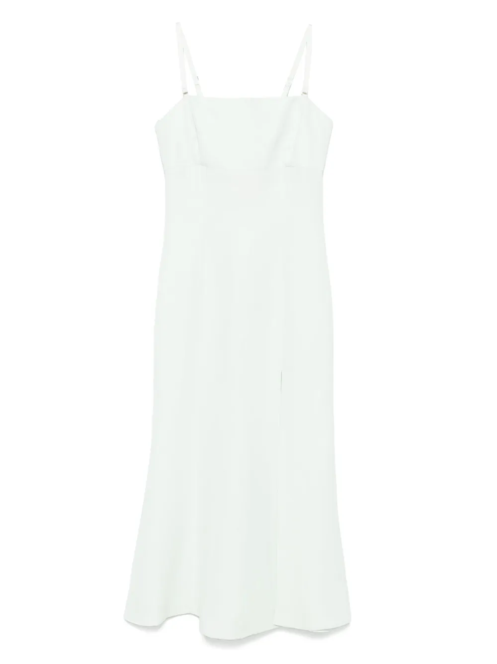 Shop Twinset Twill Midi Dress In Green