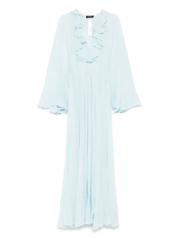 TWINSET Capri ruffle-detailed Maxi Dress | Blue | FARFETCH