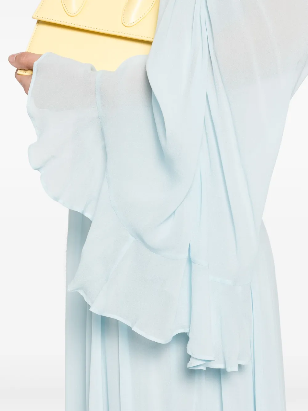 TWINSET Maxi-jurk met ruches detail Blauw