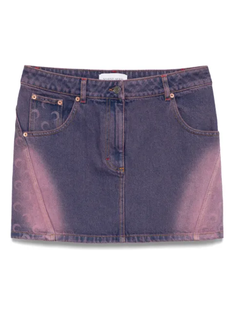 Marine Serre Moon-print mini skirt