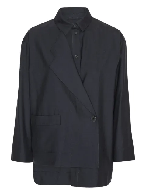 Henrik Vibskov button-fastening layered jacket