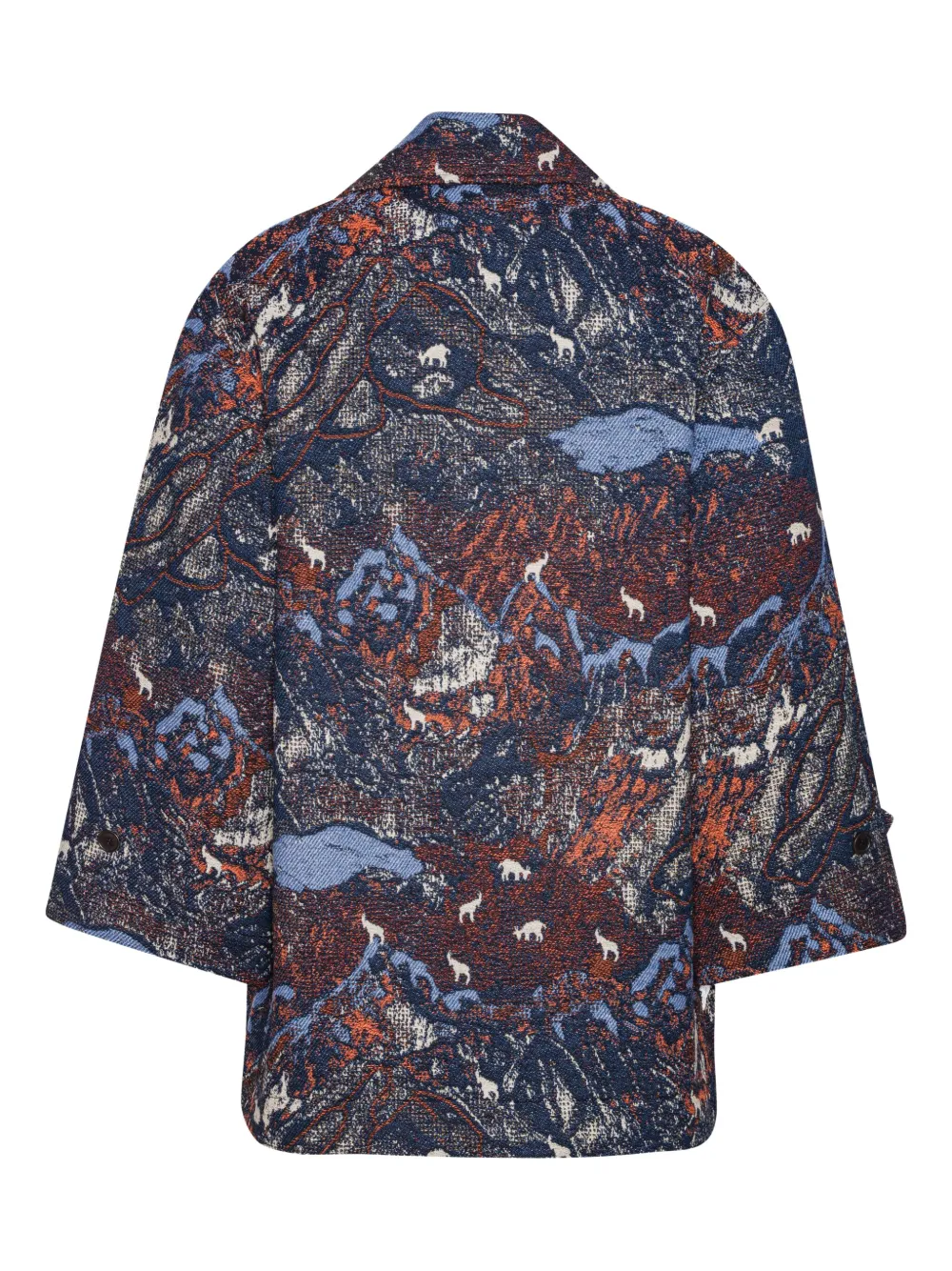 Henrik Vibskov Jas met dubbele rij knopen Blauw
