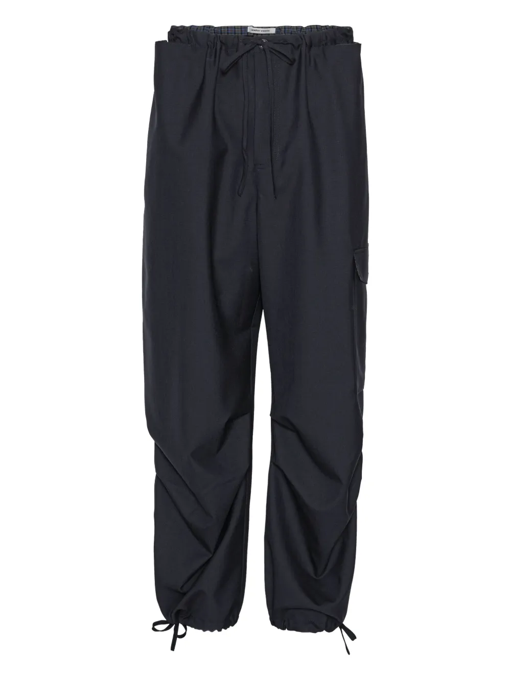 Henrik Vibskov Field broek met trekkoordtaille Blauw