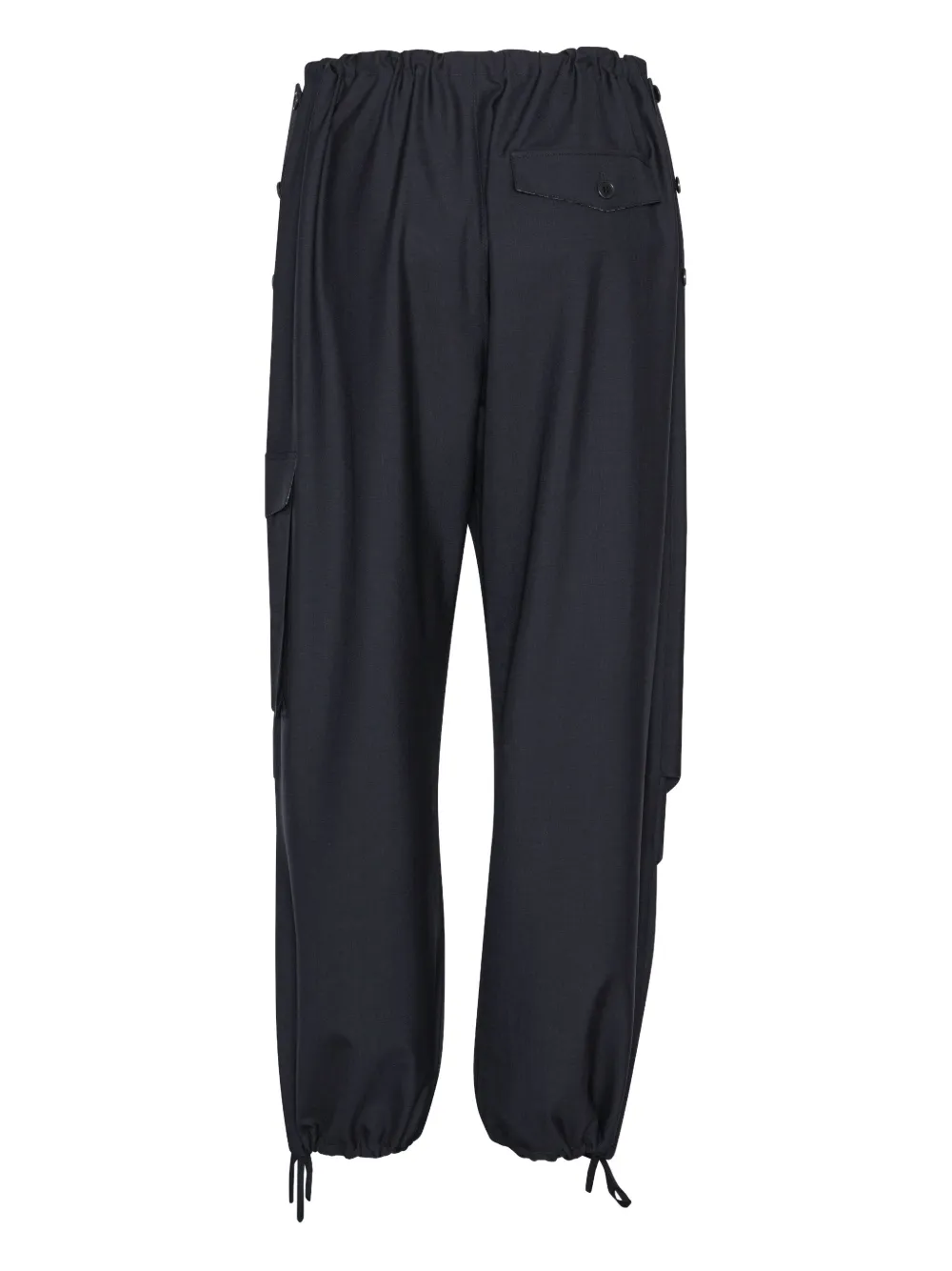Henrik Vibskov Field broek met trekkoordtaille Blauw