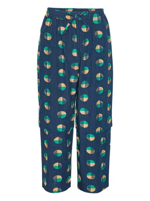 Henrik Vibskov Shants circular-pattern drawstring trousers