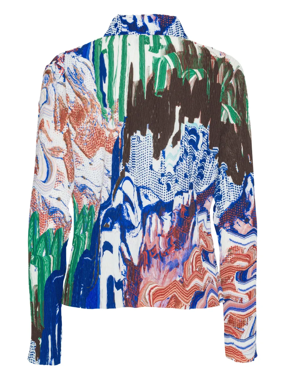 Henrik Vibskov Slope blouse met abstracte print - Blauw