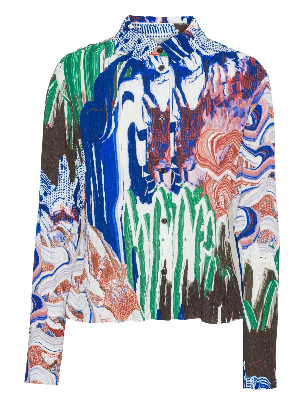 Slope abstract-print shirt