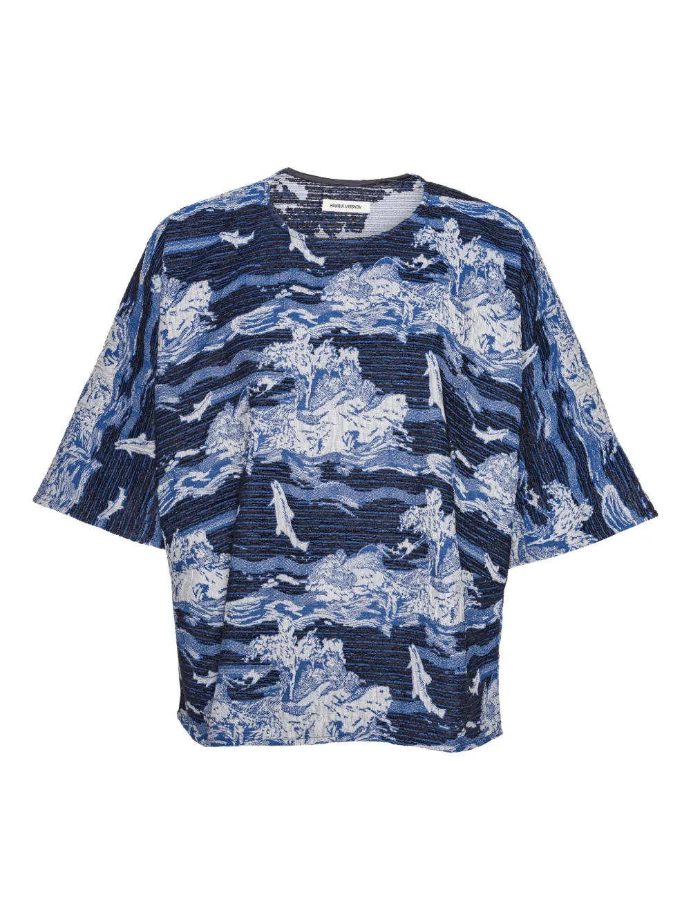 landscape-print t-shirt