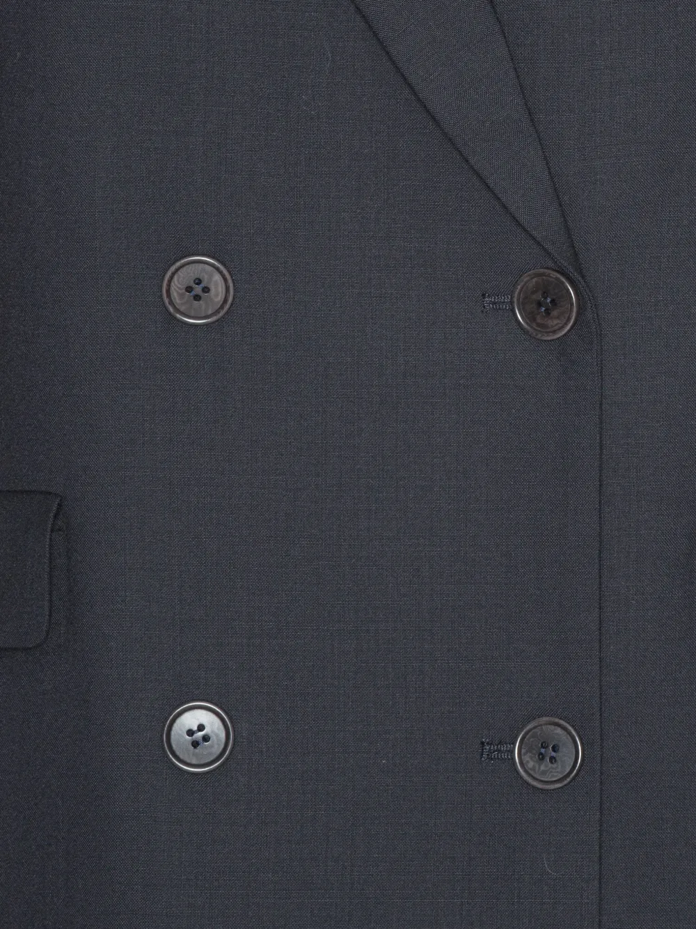 Henrik Vibskov Blazer met dubbele rij knopen en geborduurd detail Blauw