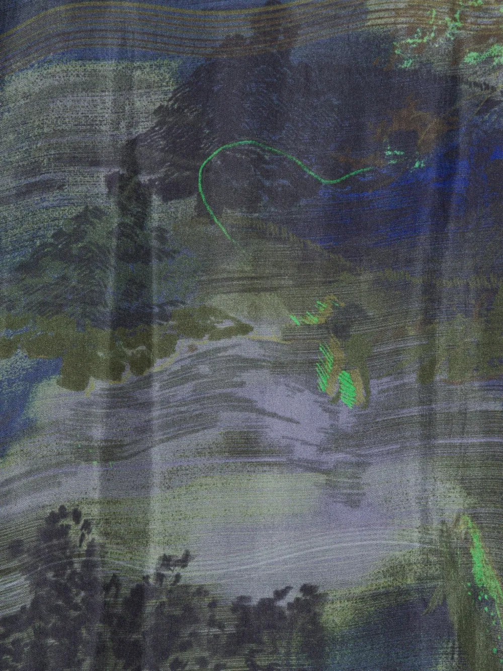 Henrik Vibskov Gesmockte midi-jurk met print Grijs