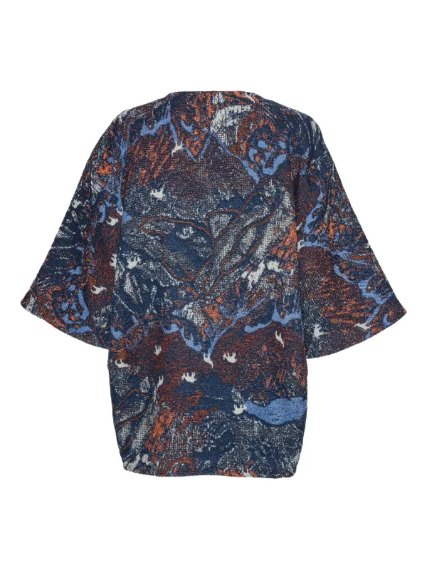 Henrik Vibskov クロップドスリーブ トップ | ブルー | FARFETCH JP