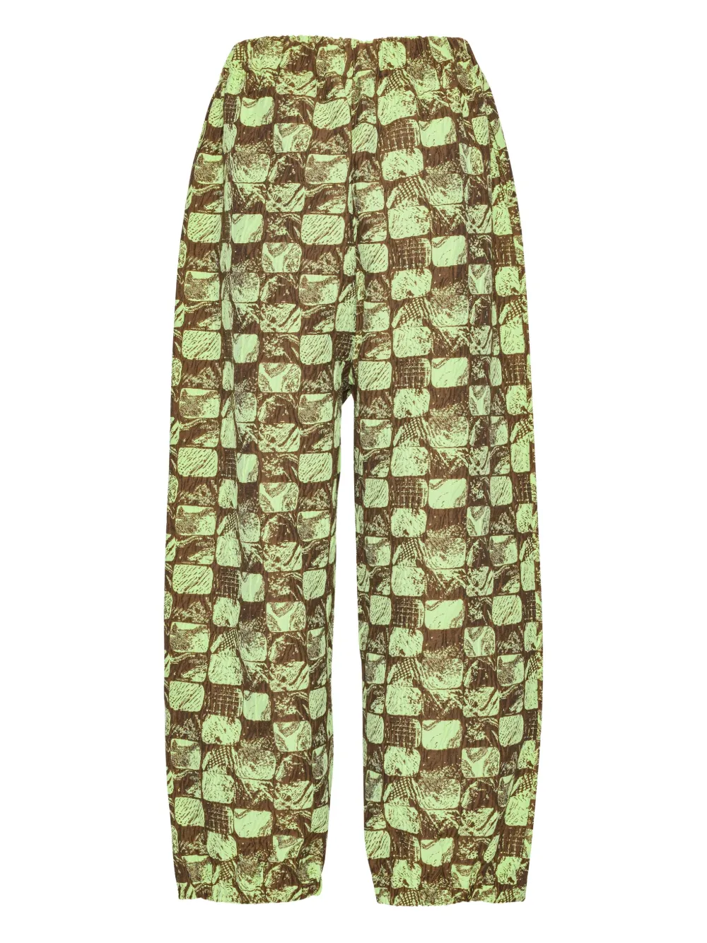 Henrik Vibskov Eclipse geruite broek Bruin