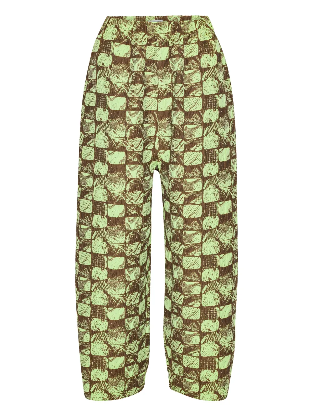 Henrik Vibskov Eclipse geruite broek Bruin