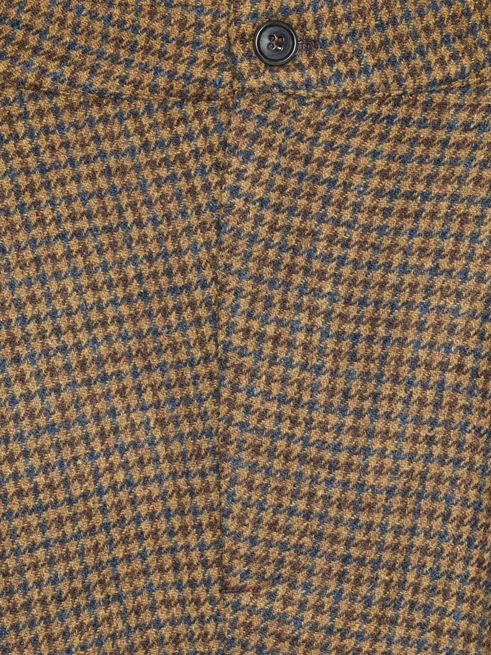 Henrik Vibskov Broek met pied-de-poule print Beige